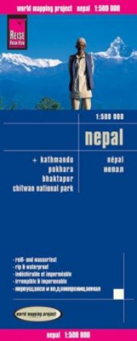 Nyomtatványok Reise Know-How Landkarte Nepal 1 : 500 000 Reise Know-How Verlag