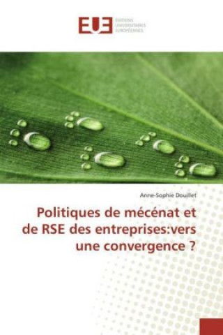 Buch Politiques de mécénat et de RSE des entreprises:vers une convergence ? Anne-Sophie Douillet