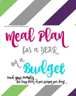 Carte YEAR of Budget Meal Plans - with Recipes! Danielle Reeves Helper
