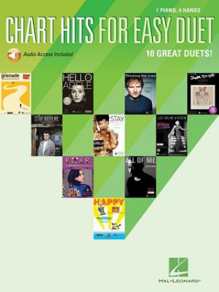 Audio CHART HITS FOR EASY DUET Hal Leonard Corp