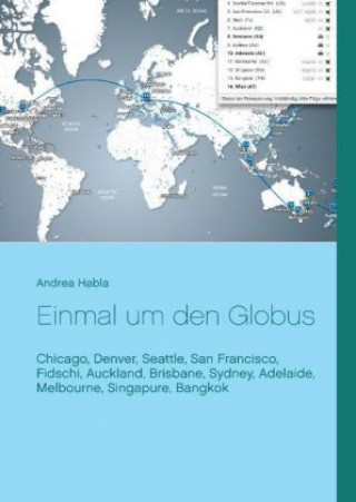 Kniha Einmal um den Globus Andrea Habla