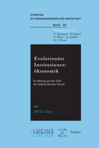Knjiga Evolution re Institutionen konomik Heiko Geue