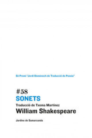 Knjiga Sonets Shakespeare