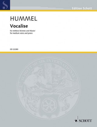 Materiale tipărite Vocalise. Für mittlere Stimme und Klavier Bertold Hummel