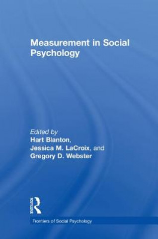 Kniha Measurement in Social Psychology 