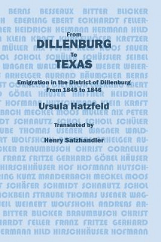 Könyv From Dillenburg to Texas Ursula Hatzfel