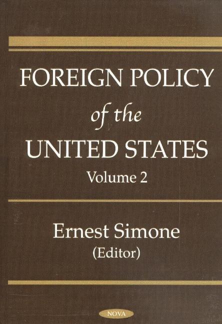 Kniha Foreign Policy of the United States, Volume 2 Ernest Simone