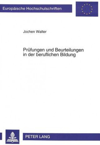 Kniha Pruefungen und Beurteilungen in der beruflichen Bildung Jochen Walter