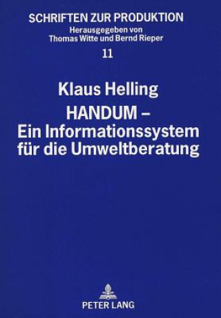 Carte HANDUM - Ein Informationssystem fuer die Umweltberatung Klaus Helling