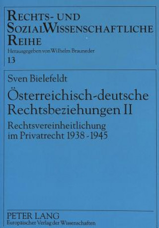 Buch Oesterreichisch-deutsche Rechtsbeziehungen II Sven Bielefeldt