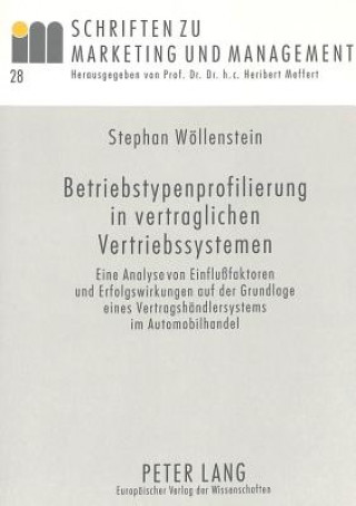 Carte Betriebstypenprofilierung in vertraglichen Vertriebssystemen Stefan Wöllenstein