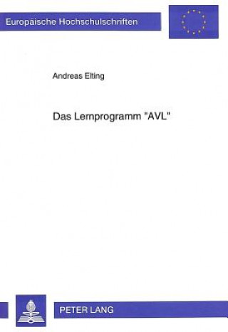 Knjiga Das Lernprogramm Â«AVLÂ» Andreas Elting