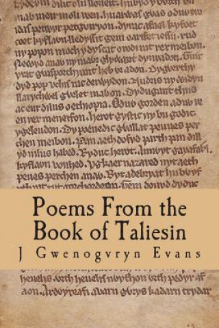 Könyv POEMS FROM THE BK OF TALIESIN J. Gwenogvryn Evans