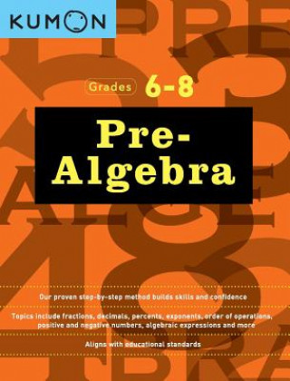Kniha Pre-Algebra Workbook Kumon