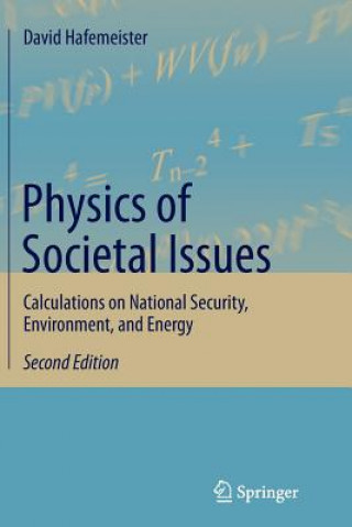 Kniha Physics of Societal Issues David Hafemeister