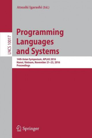 Kniha Programming Languages and Systems Atsushi Igarashi