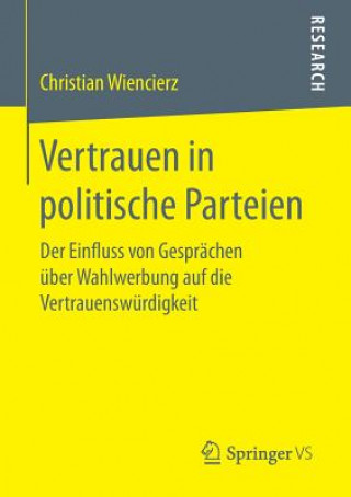 Kniha Vertrauen in Politische Parteien Christian Wiencierz