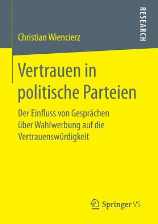 Książka Vertrauen in Politische Parteien Christian Wiencierz