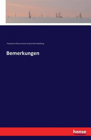 Kniha Bemerkungen Physikalisch-Okonomische Ges Heidelber