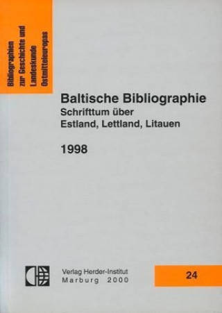 Książka Baltische Bibliographie 1998 Paul Kaegbein