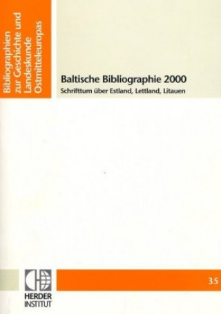 Carte Baltische Bibliographie 2000 Paul Kaegbein