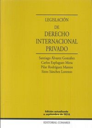 Kniha Legislación de Derecho Internacional Privado 