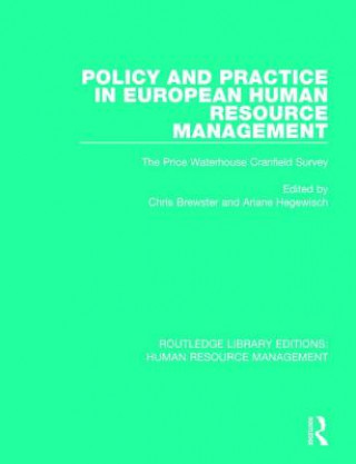 Kniha Policy and Practice in European Human Resource Management 