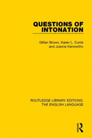 Carte Questions of Intonation Gillian Brown