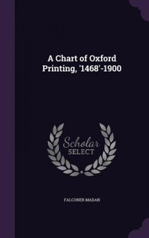 Knjiga A CHART OF OXFORD PRINTING, '1468'-1900 FALCONER MADAN