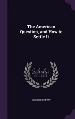 Книга THE AMERICAN QUESTION, AND HOW TO SETTLE CHARLES TENNANT