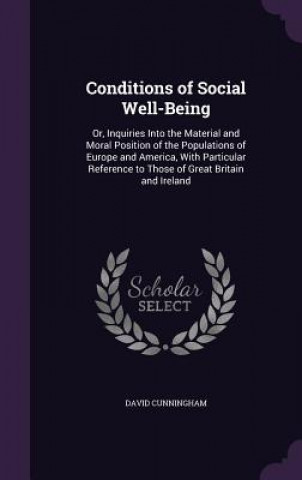 Kniha Conditions of Social Well-Being David Cunningham