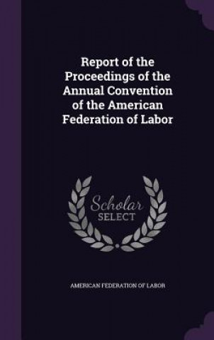Kniha REPORT OF THE PROCEEDINGS OF THE ANNUAL AMERICAN FEDERATION