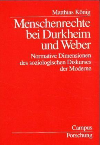 Kniha Menschenrechte bei Durkheim und Weber Matthias König