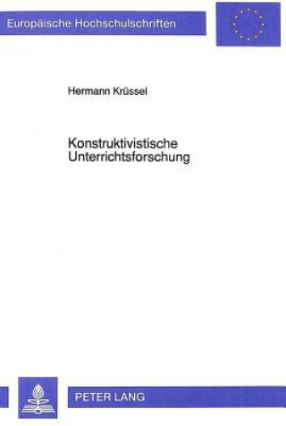 Livre Konstruktivistische Unterrichtsforschung Hermann Krüssel