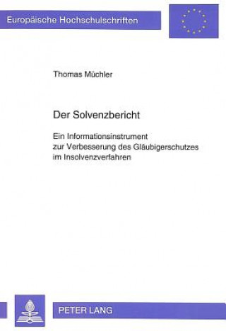 Carte Der Solvenzbericht Thomas Müchler