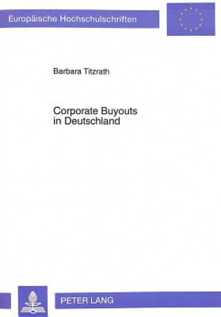 Kniha Corporate Buyouts in Deutschland Barbara Titzrath
