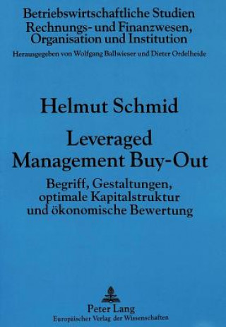 Buch Leveraged Management Buy-Out Helmut Schmid