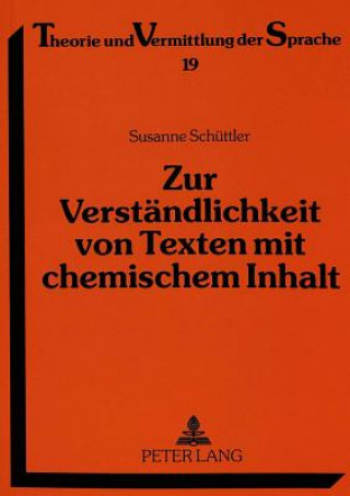 Carte Zur Verstaendlichkeit von Texten mit chemischem Inhalt Susanne Schüttler-Mergener