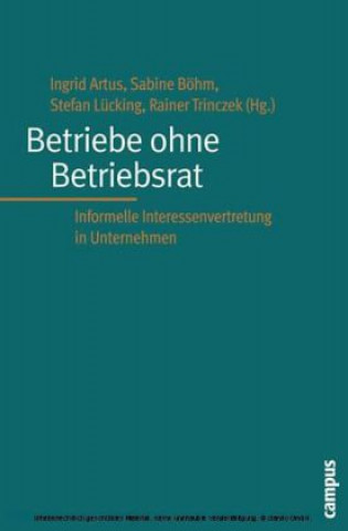 Kniha Betriebe ohne Betriebsrat Ingrid Artus