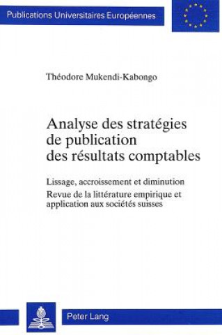 Carte Analyse des strategies de publication des resultats comptables Théodore Mukendi-Kabongo