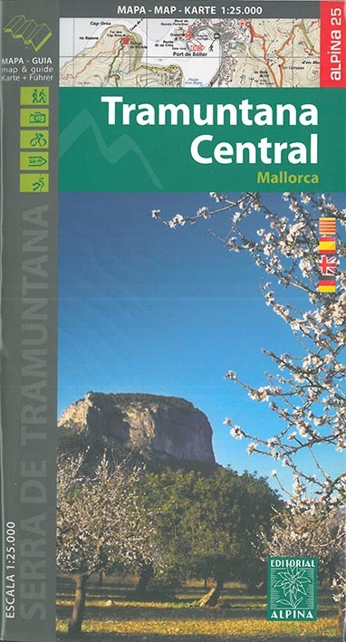 Materiale tipărite Mallorca -Tramuntana Central GR11 Map and Hiking Guide 