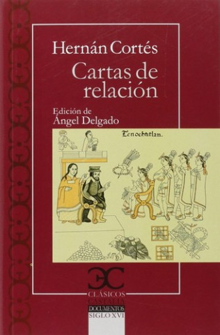 Kniha Cartas de relación Hernán Cortés