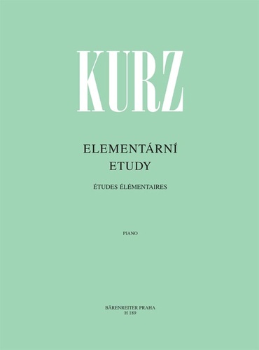 Kniha Elementární etudy Vilém Kurz