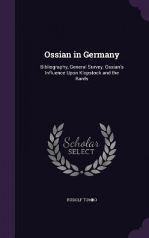 Buch Ossian in Germany Rudolf Tombo