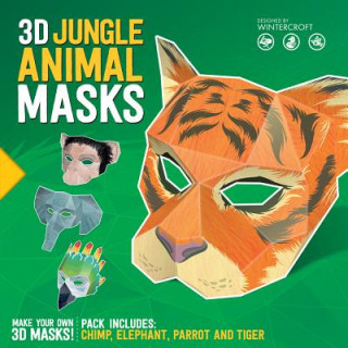 Kniha 3D Jungle Animal Masks STEVE WINTERCROFT