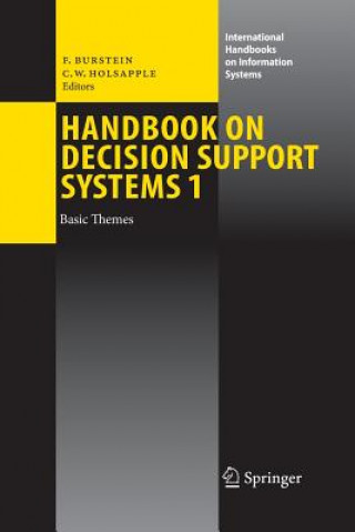 Buch Handbook on Decision Support Systems 1 Frada Burstein