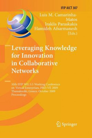 Kniha Leveraging Knowledge for Innovation in Collaborative Networks Hamideh Afsarmanesh