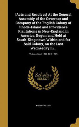 Boek ACTS & RESOLVES AT THE GENERAL Rhode Island