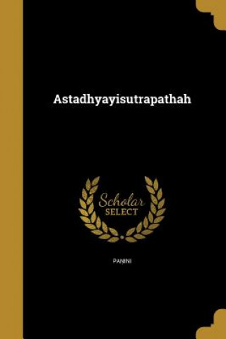 Kniha SAN-ASTADHYAYISUTRAPATHAH Pa N. Ini