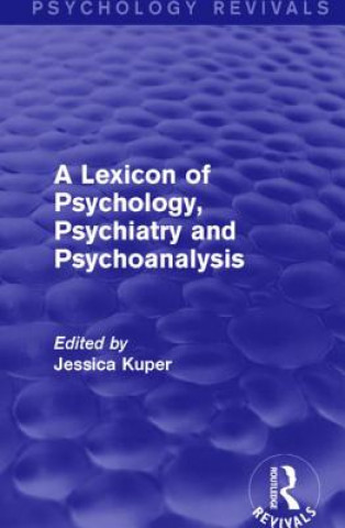 Kniha Lexicon of Psychology, Psychiatry and Psychoanalysis 